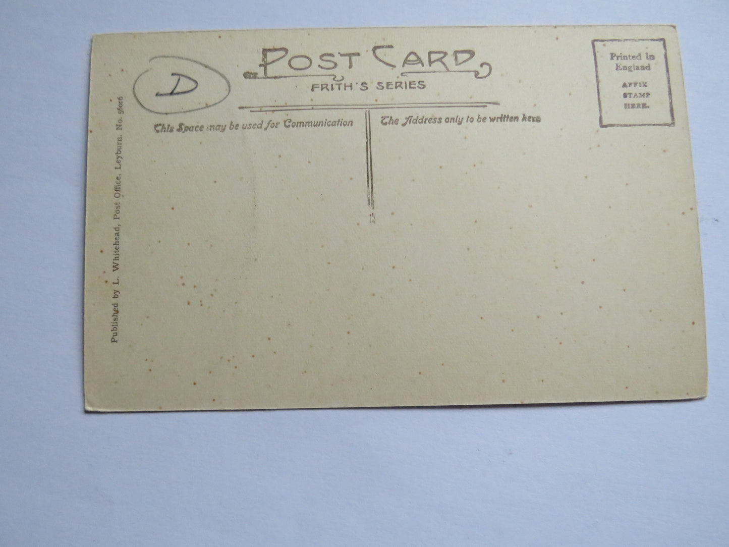 Vintage Postcard Of Wensley Church