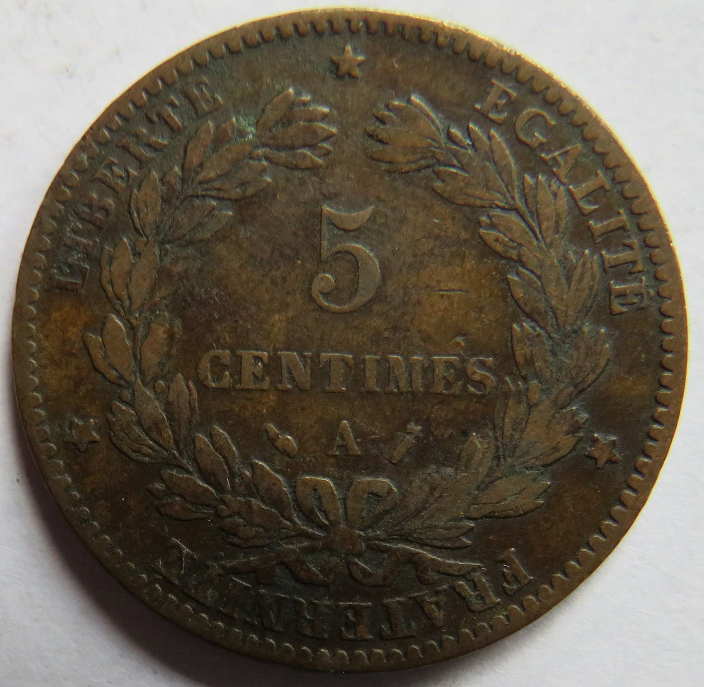 1888-A France 5 Centimes Coin