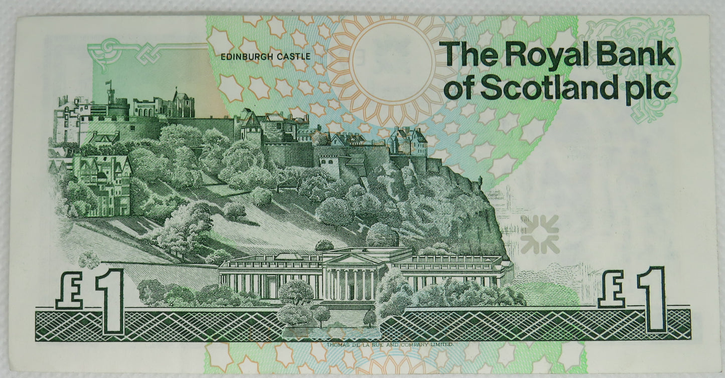 1992 The Royal Bank of Scotland £1 Banknote European Summit Edinburgh