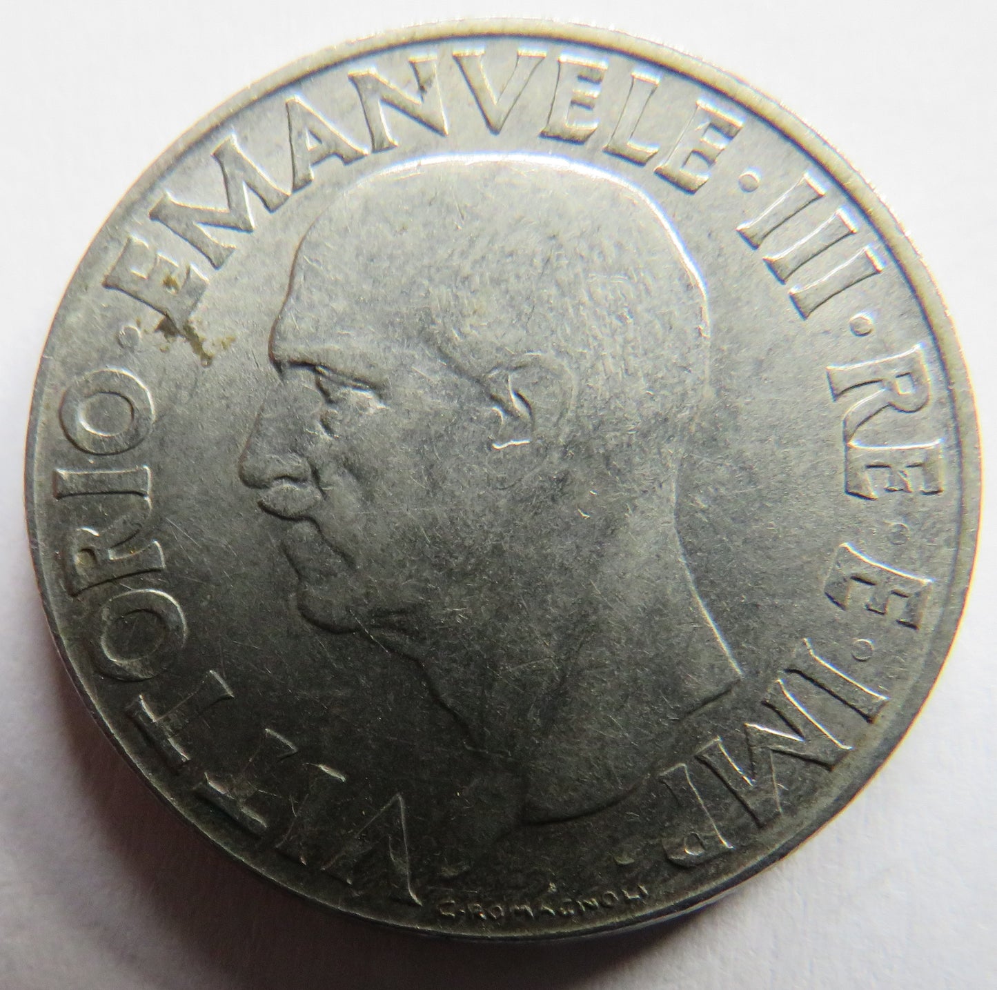 1940 Italy One Lira Coin