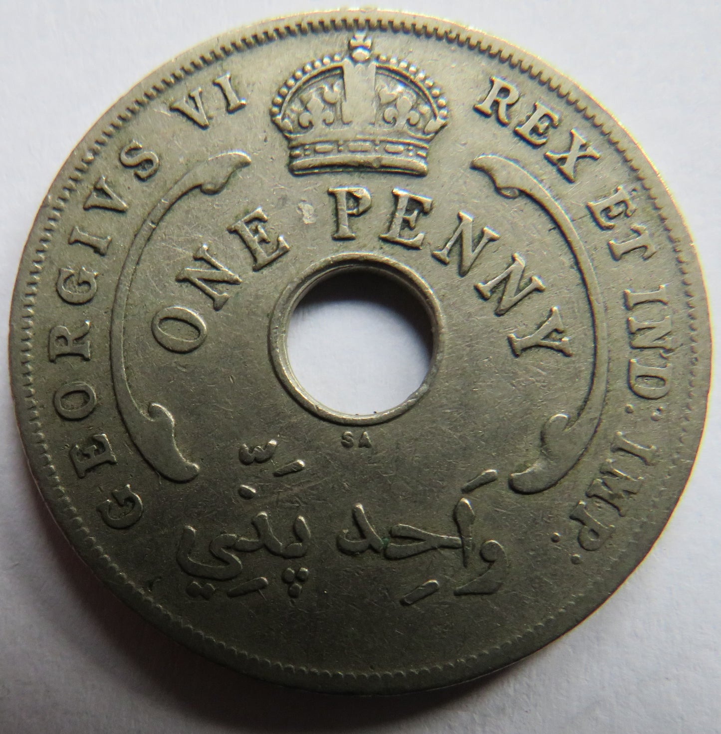 1947 British West Africa One Penny Coin