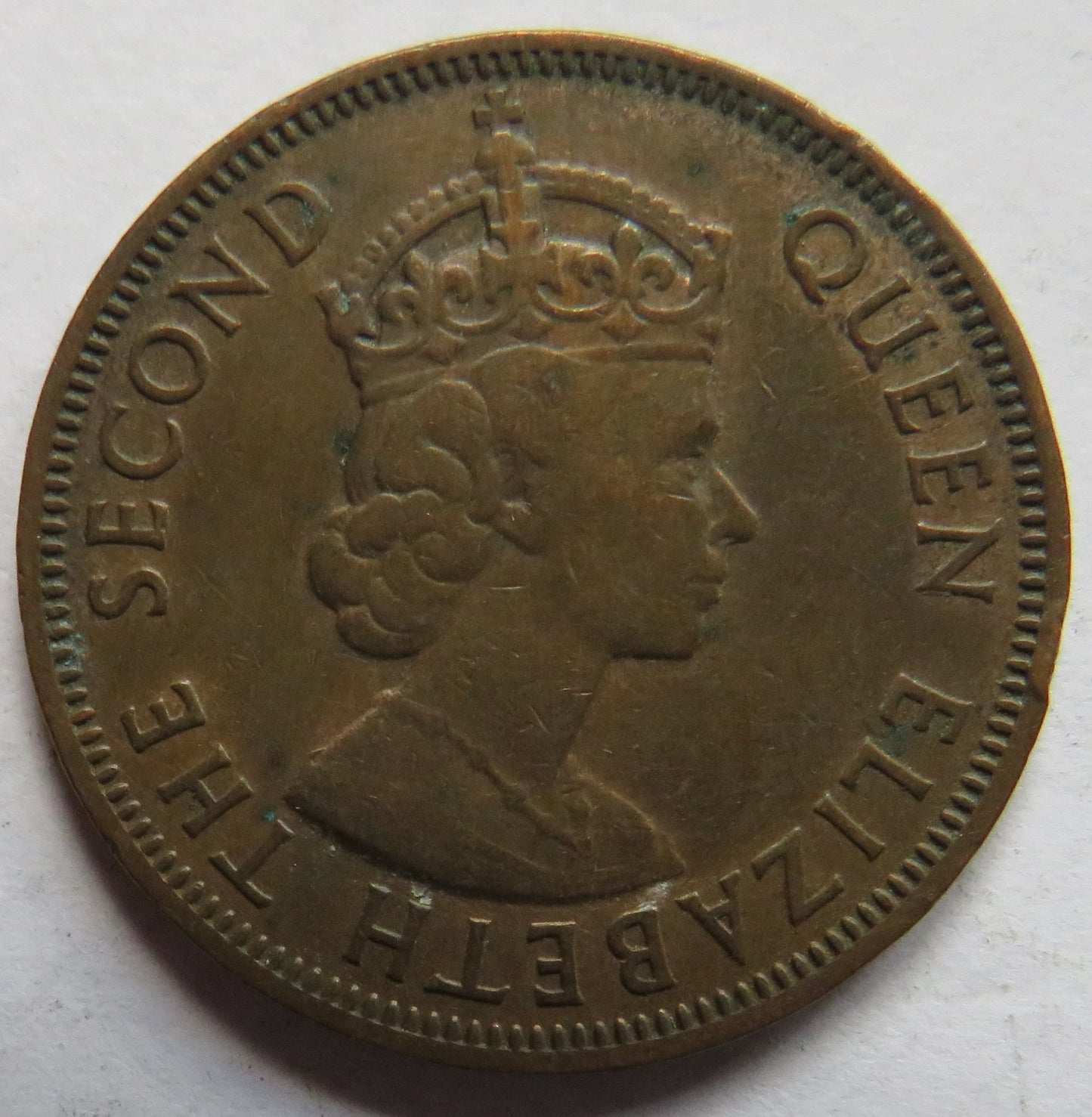 1955 Queen Elizabeth II Cyprus 5 Mils Coin