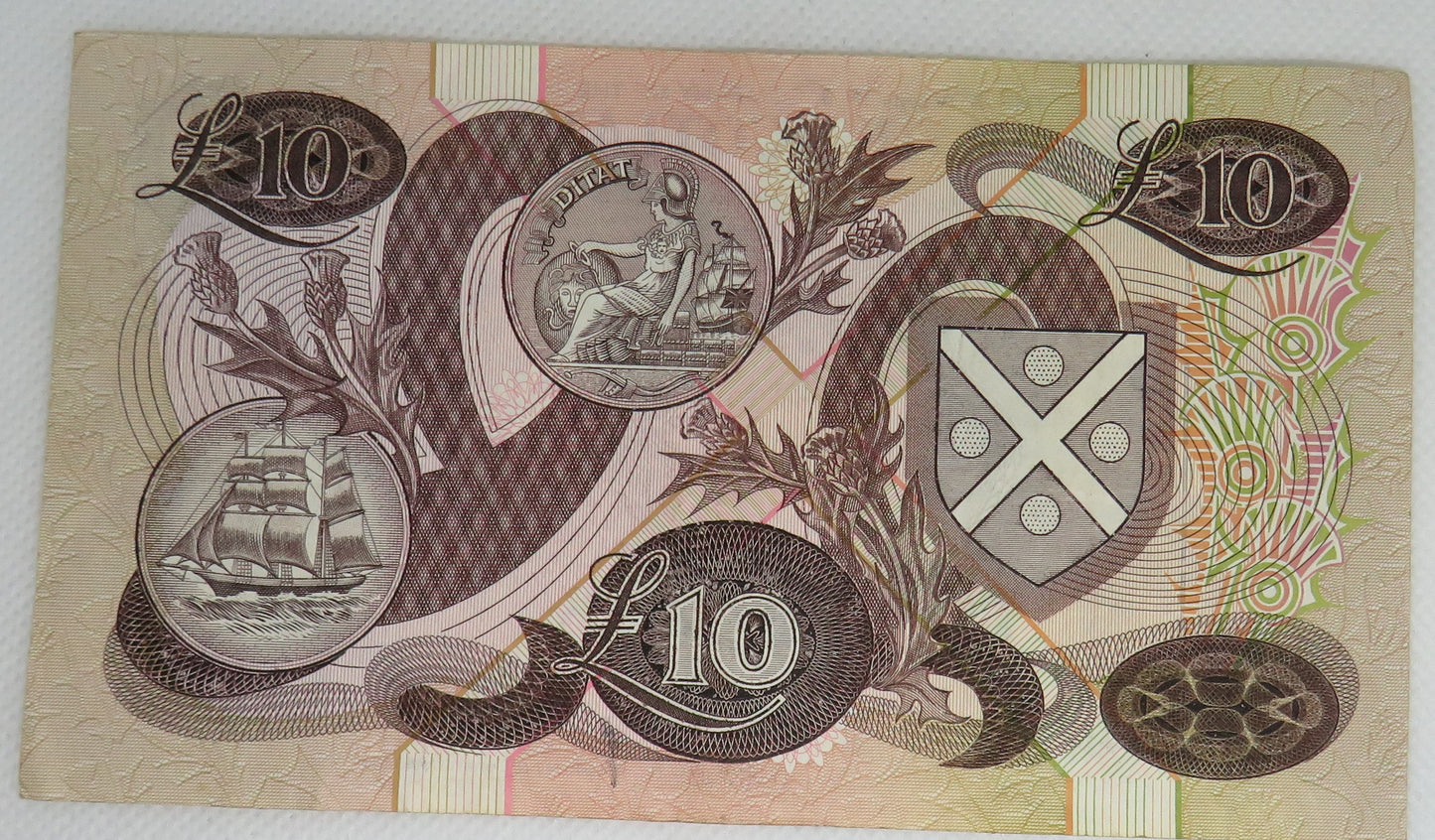 1987 Bank of Scotland £10 Ten Pound Banknote
