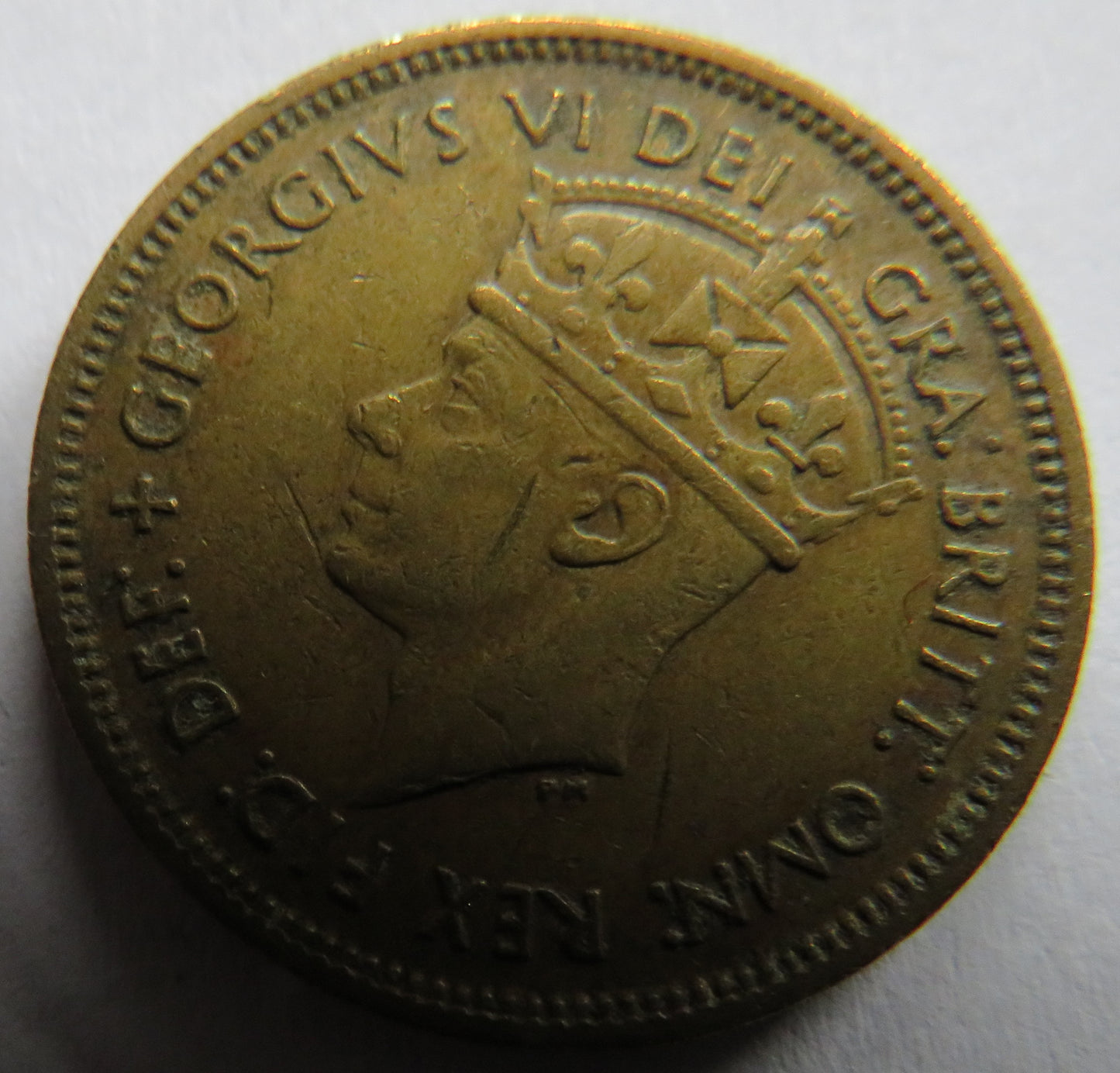1949 King George VI British West Africa One Shilling Coin