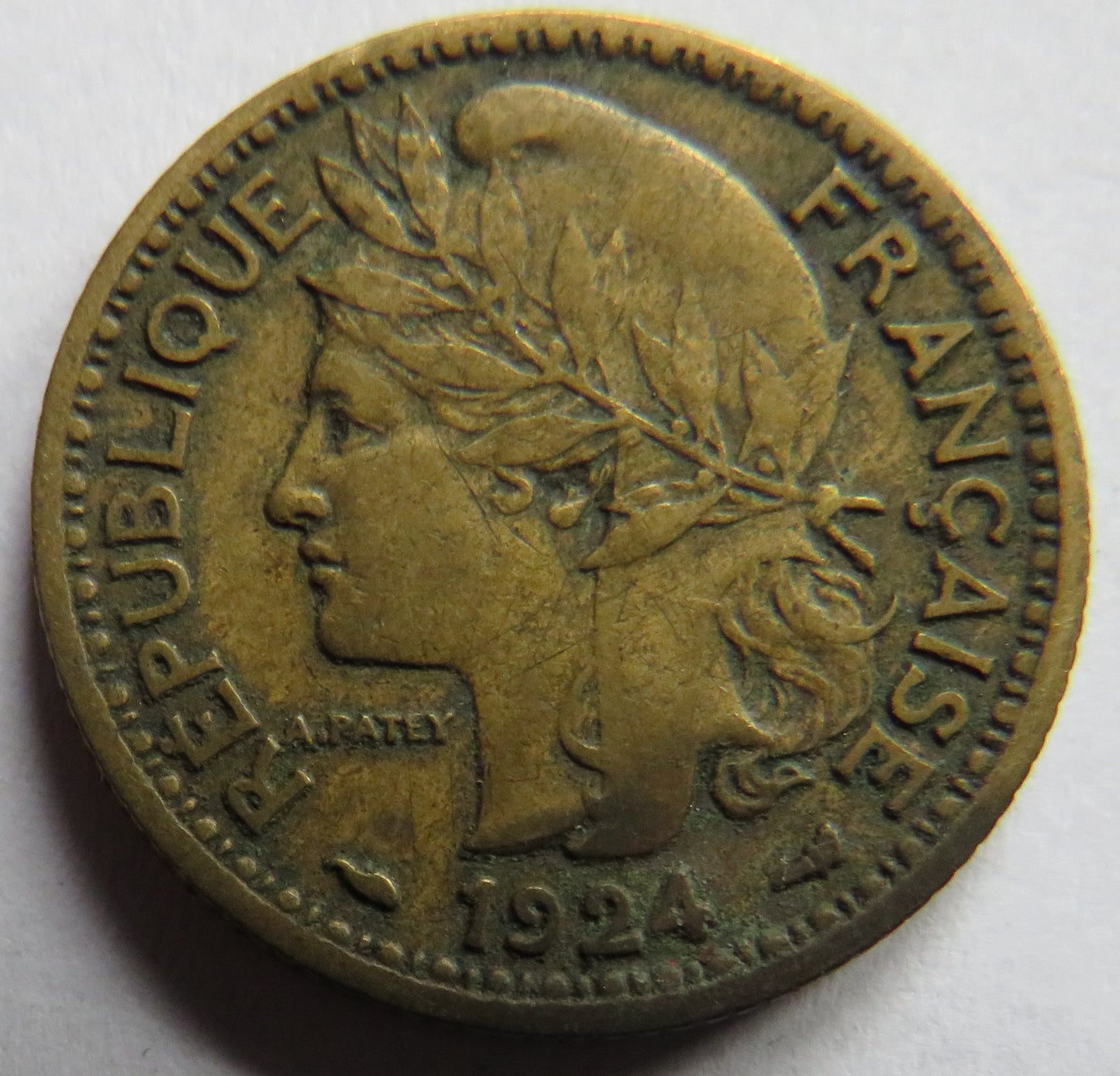 1924 French Cameroon One Franc Coin
