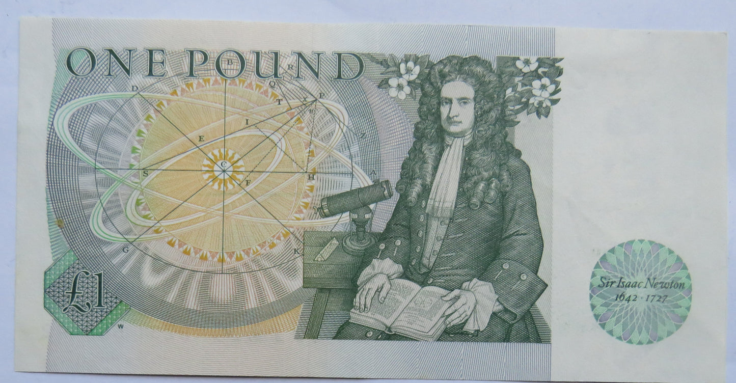 (1981) Bank of England £1 One Pound Banknote D.H.F. Somerset