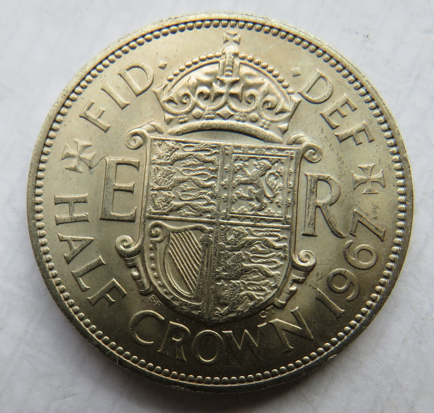 1967 Queen Elizabeth II Halfcrown Coin In High Grade - Great Britain