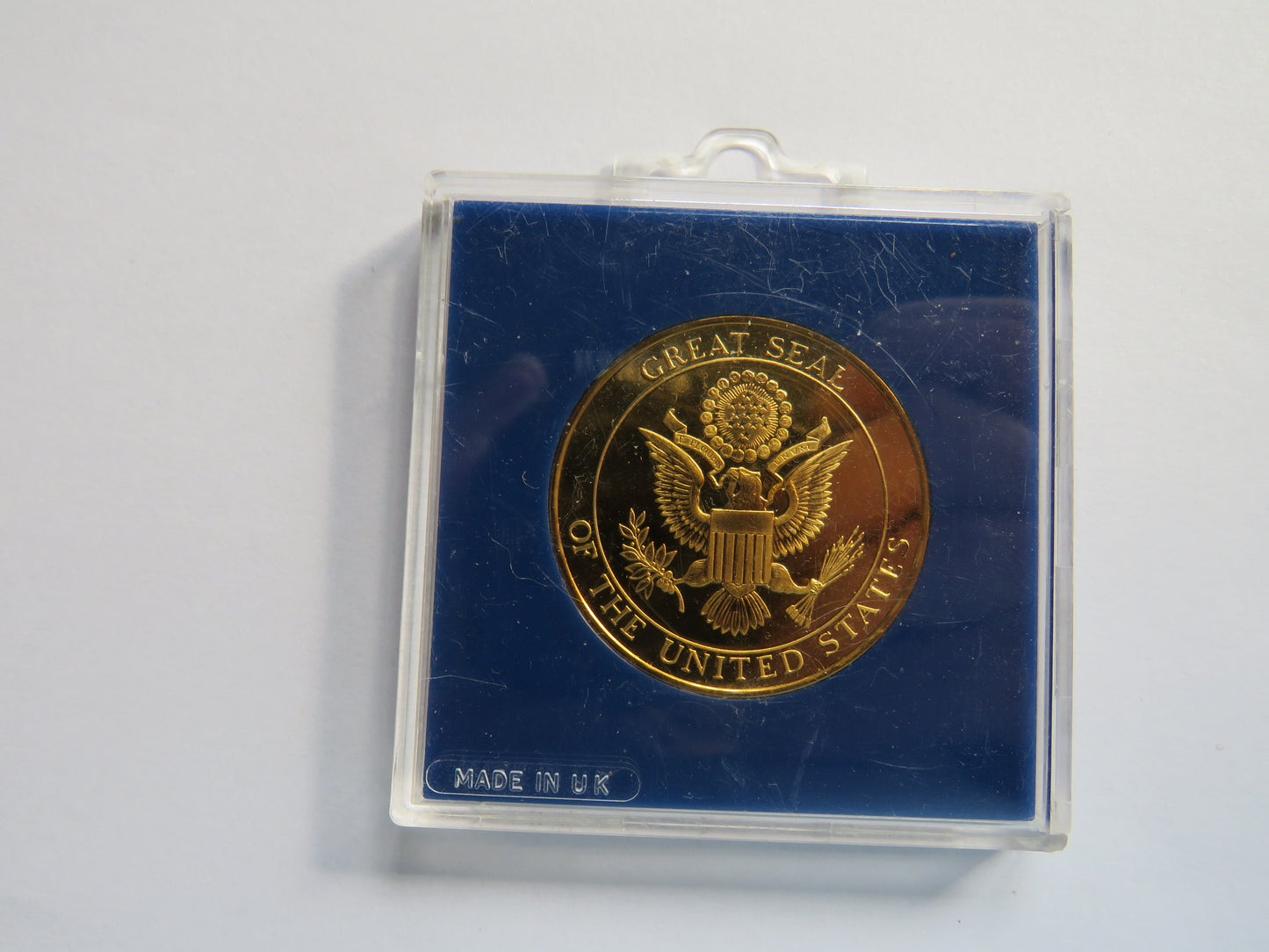 Washington D.C The Great Seal USA Gold Plated Medallion