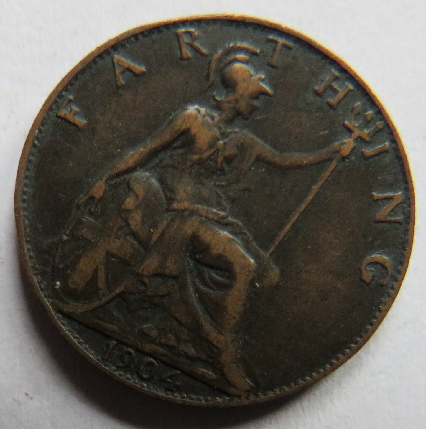1904 King Edward VII Farthing Coin - Great Britain