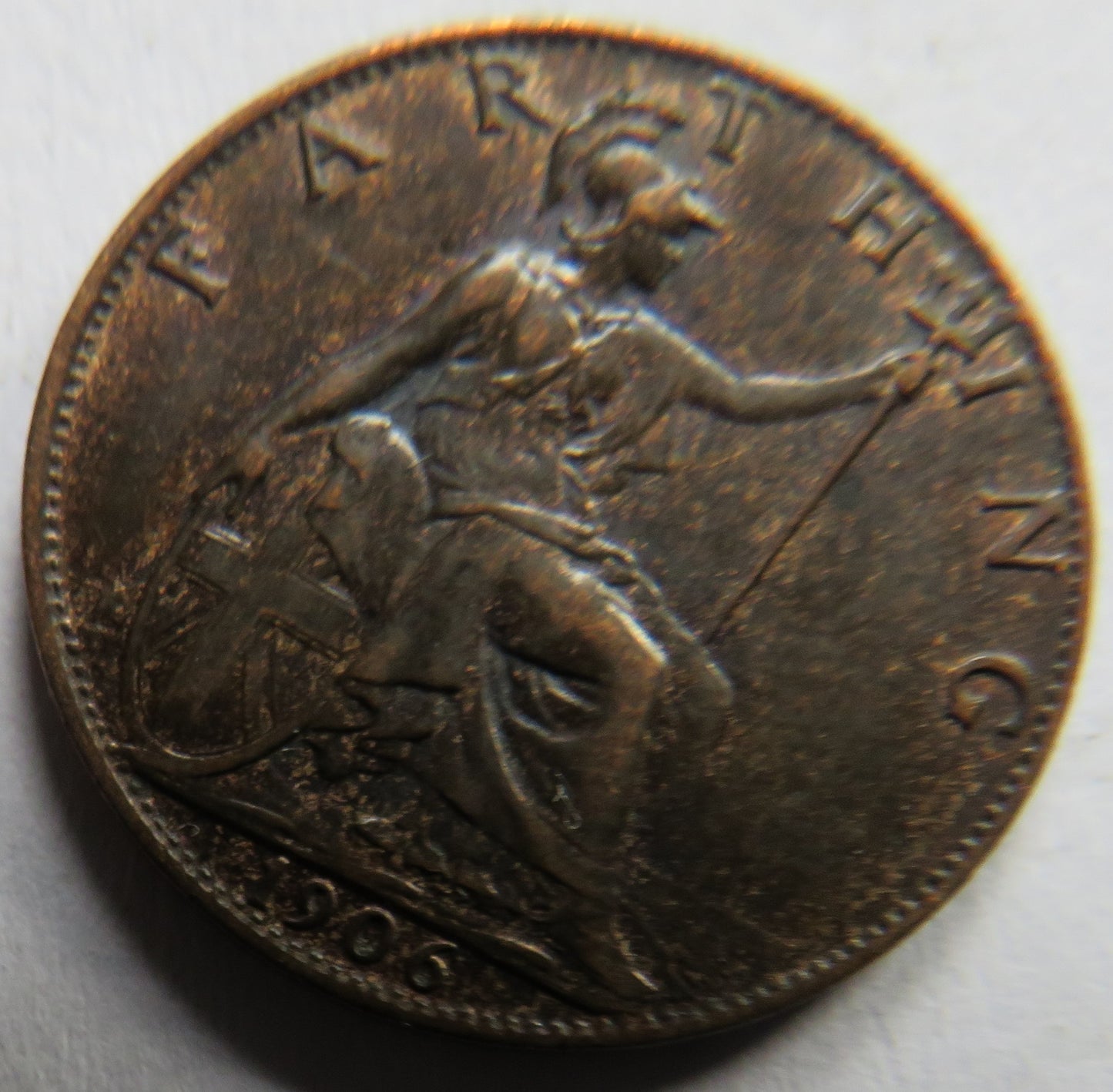 1906 King Edward VII Farthing Coin - Great Britain