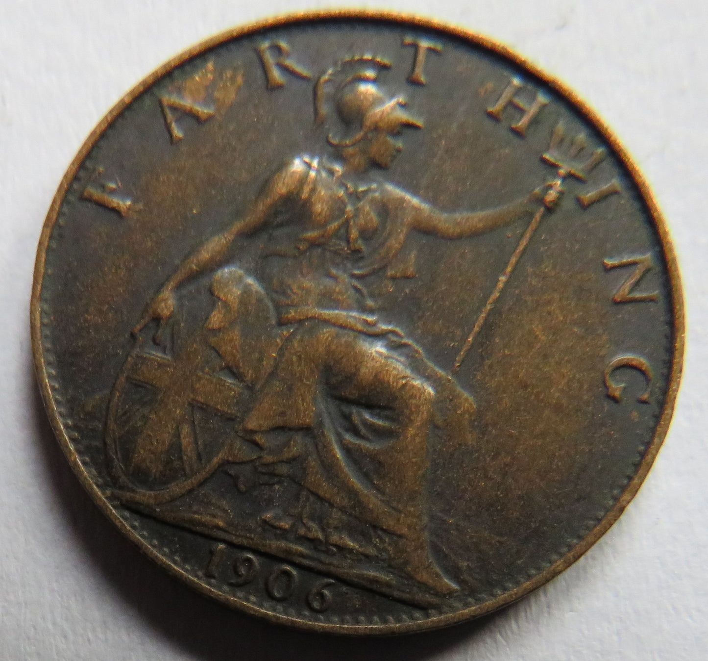 1906 King Edward VII Farthing Coin - Great Britain