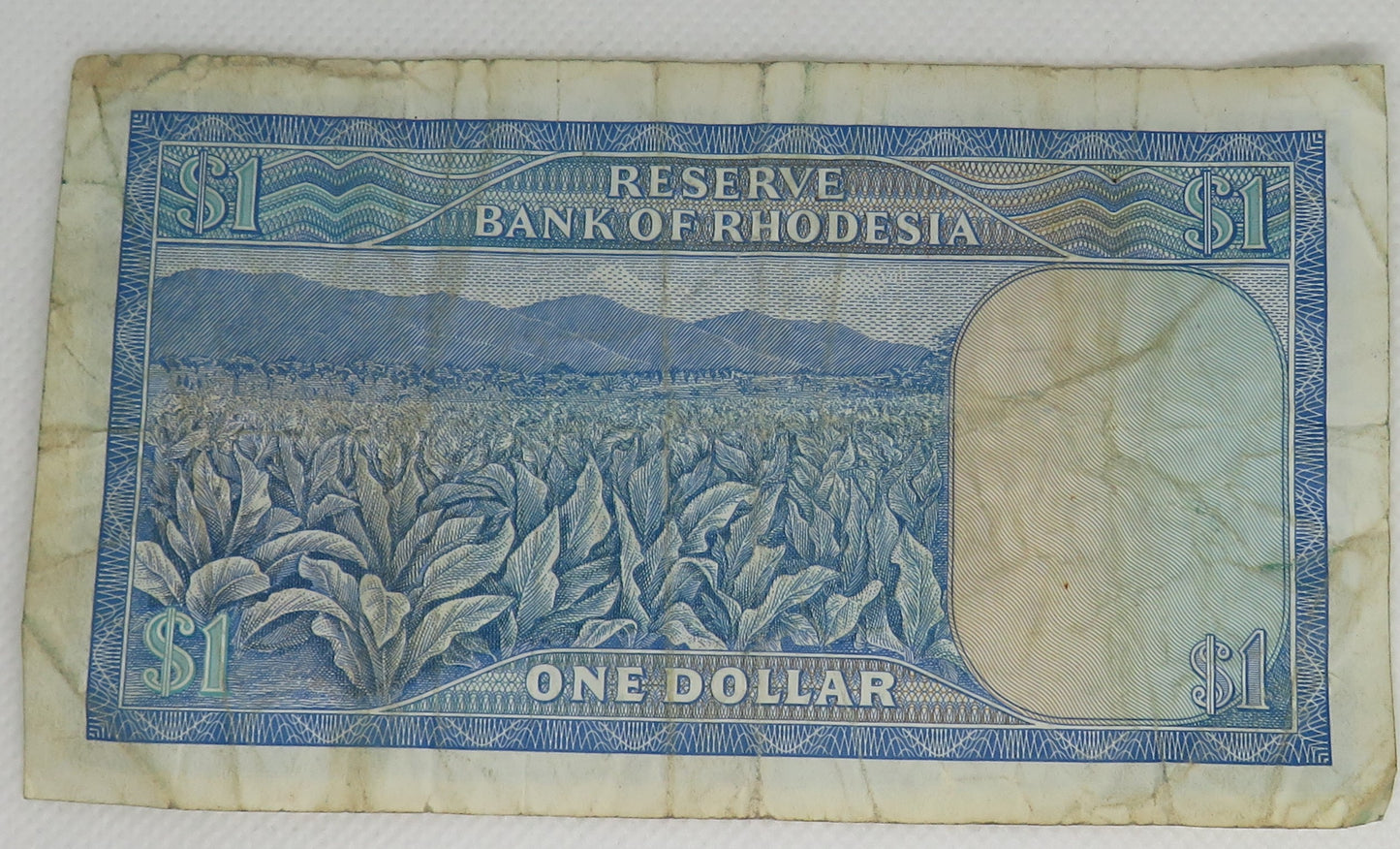 1970 Reserve Bank of Rhodesia $1 One Dollar Banknote
