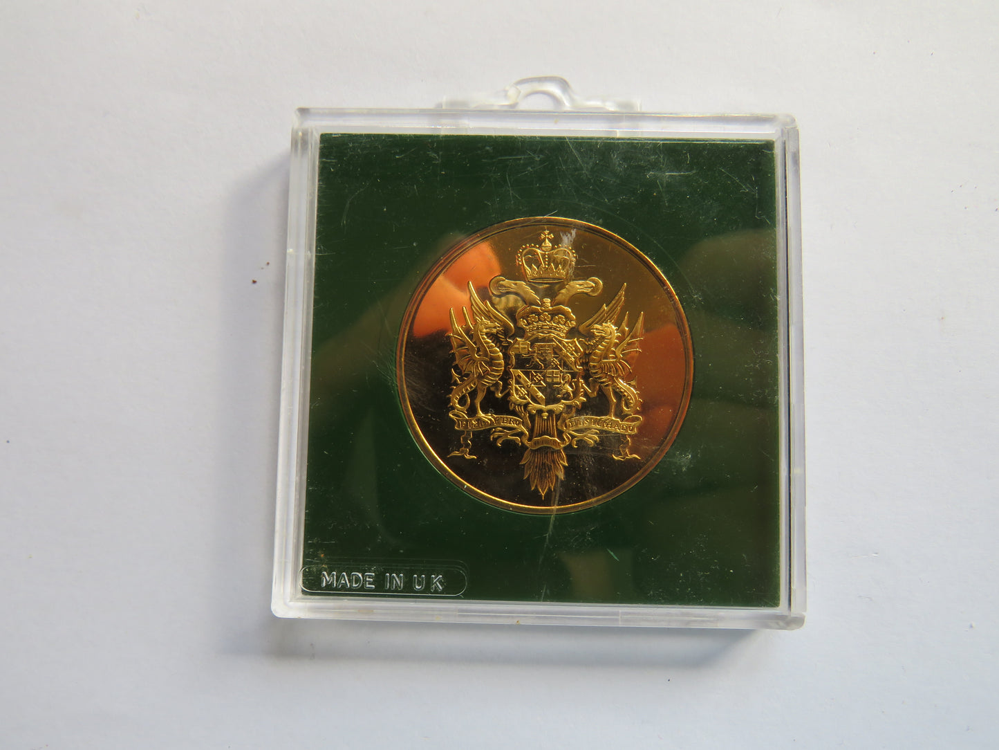 Blenheim Palace 22ct Gold Plated Medallion / Cased Coin
