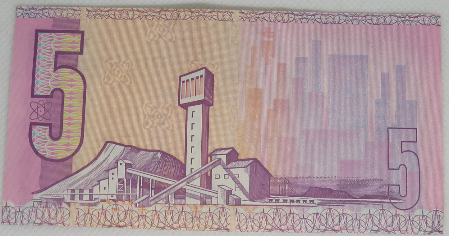 South Africa Reserve Bank 5 Rand Banknote