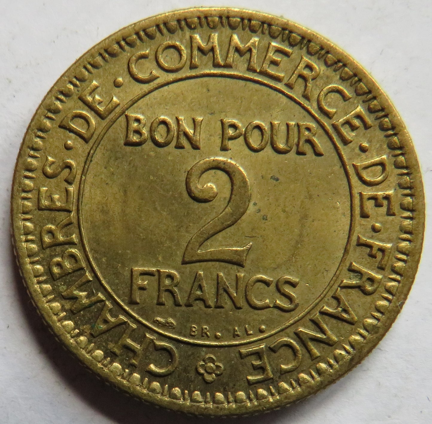1923 France 2 Francs Coin In High Grade