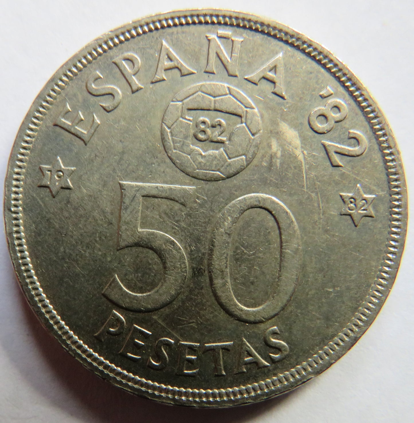1980 Spain 50 Pesetas Coin