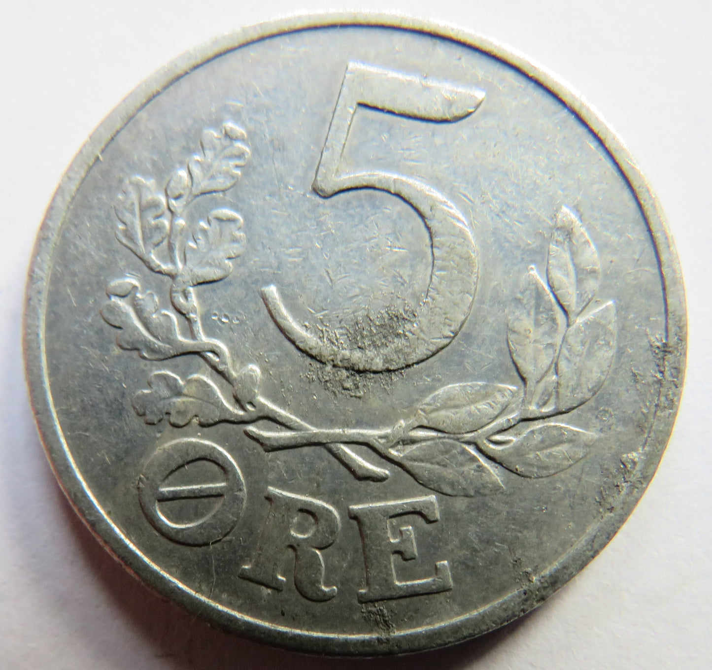 1941 Denmark 5 Ore Coin
