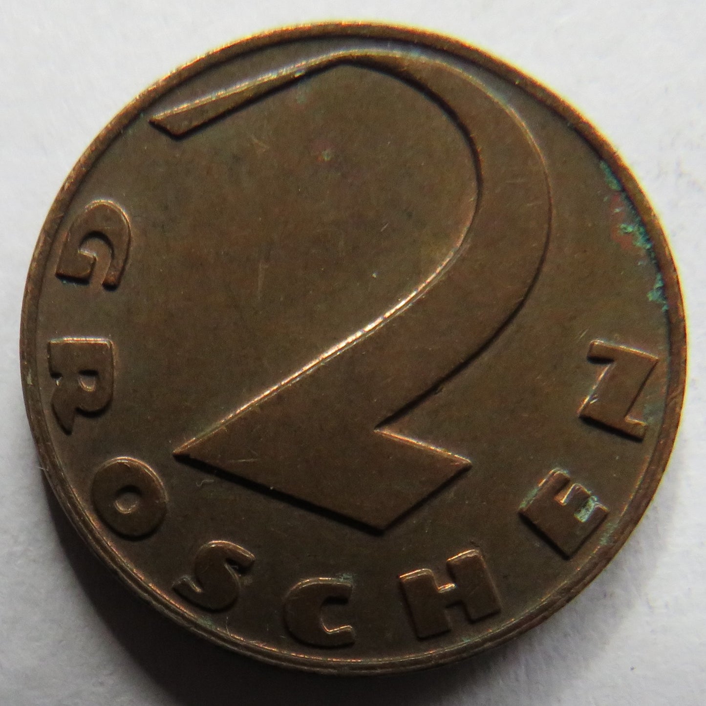 1936 Austria 2 Groschen Coin