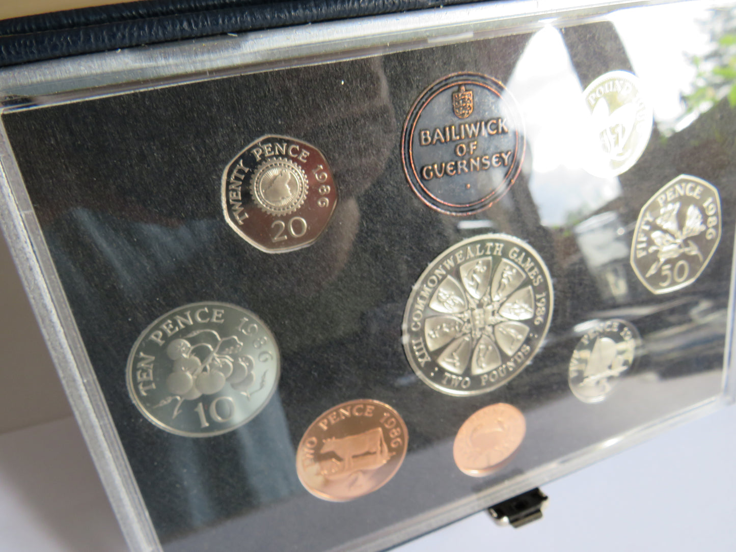 1986 Bailiwick of Guernsey Proof Set Coin Collection