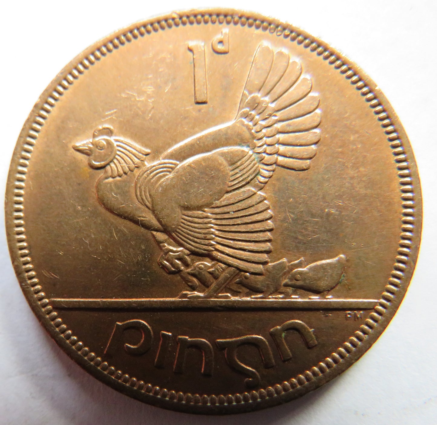 1963 Ireland Eire One Penny Coin