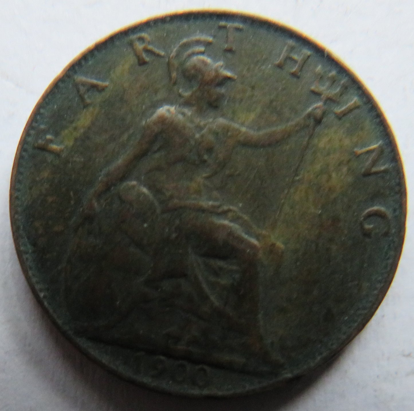 1900 Queen Victoria Farthing Coin - Great Britain