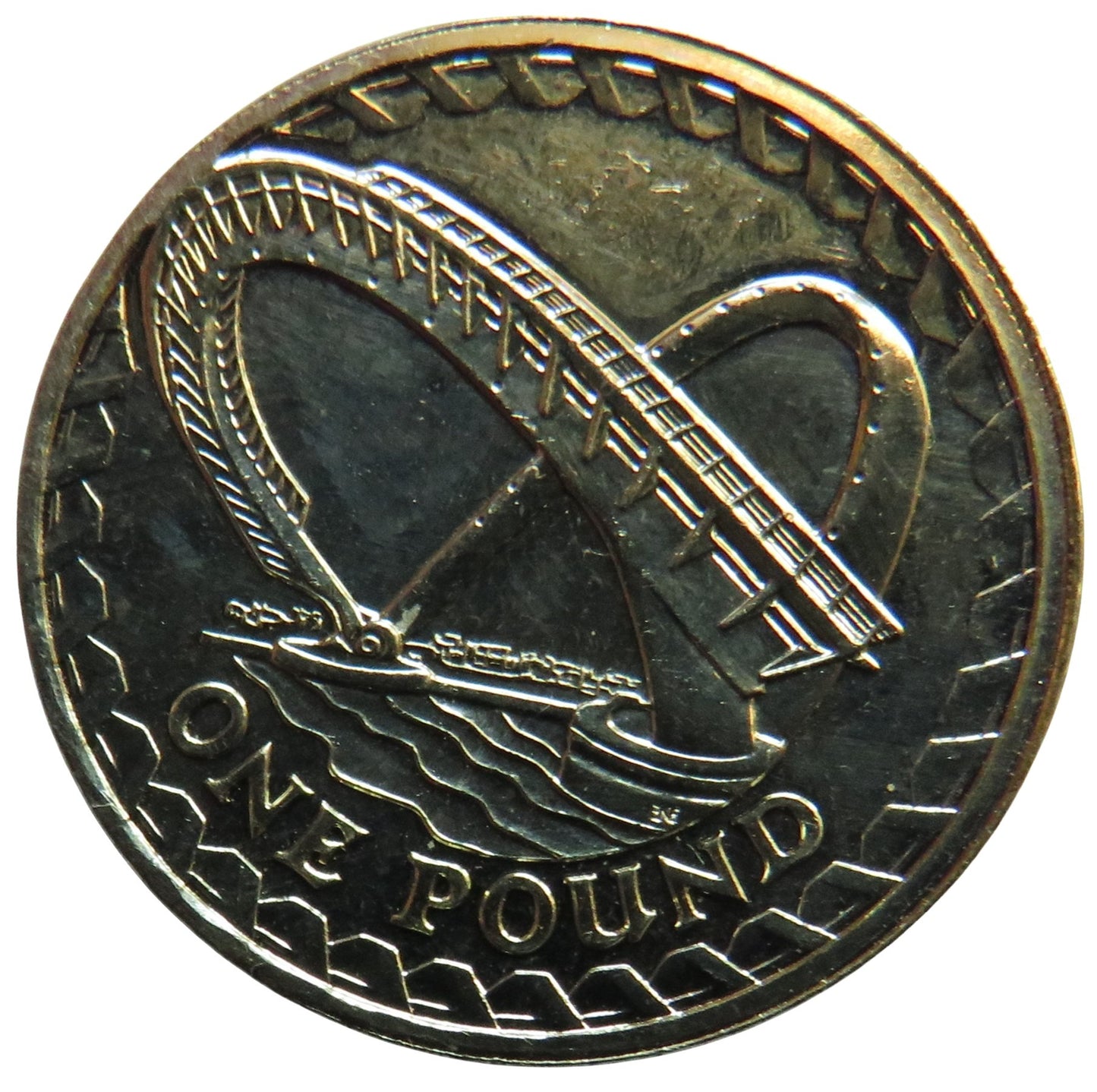 2007 Millennium Bridge £1 One Pound Coin In High Grade
