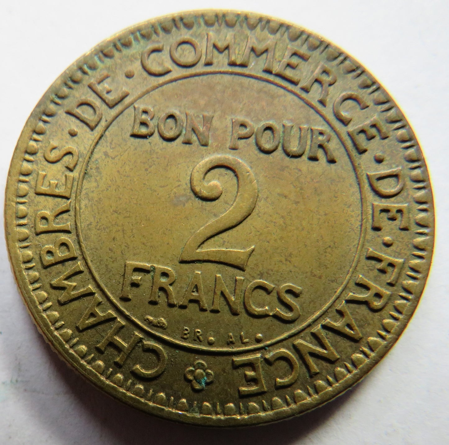 1925 France 2 Francs Coin