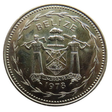 Load image into Gallery viewer, 1978 Belize $1 One Dollar Coin
