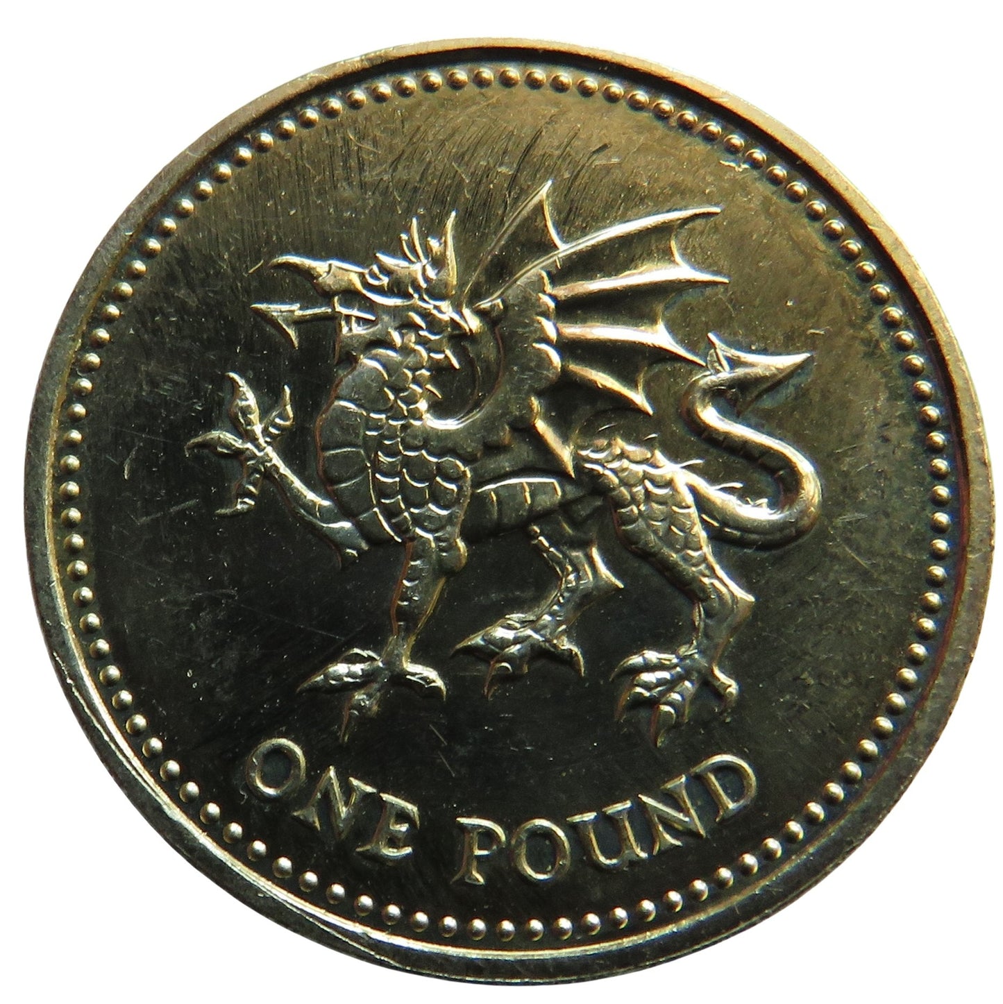 2000 Welsh Dragon £1 One Pound Coin In High Grade
