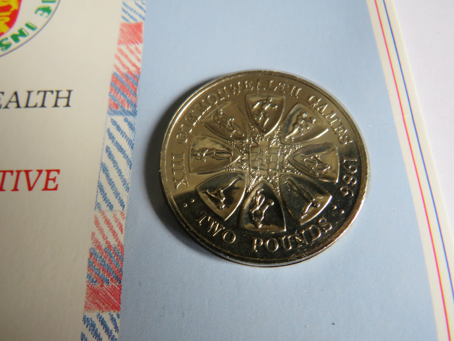 Guernsey Commonwealth Games Commemorative £2 Coin 1986