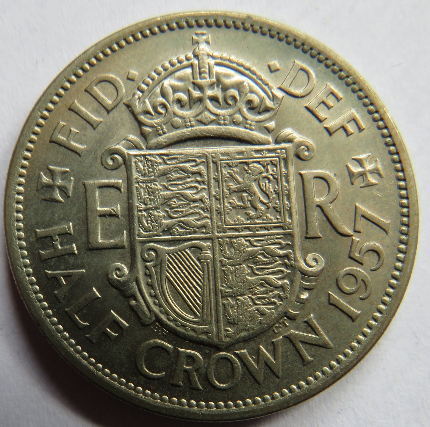 1957 Queen Elizabeth II Halfcrown Coin In Better Grade - Great Britain