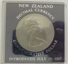 Load image into Gallery viewer, 1967 New Zealand Decimal Currency Commemorative Dollar Coin
