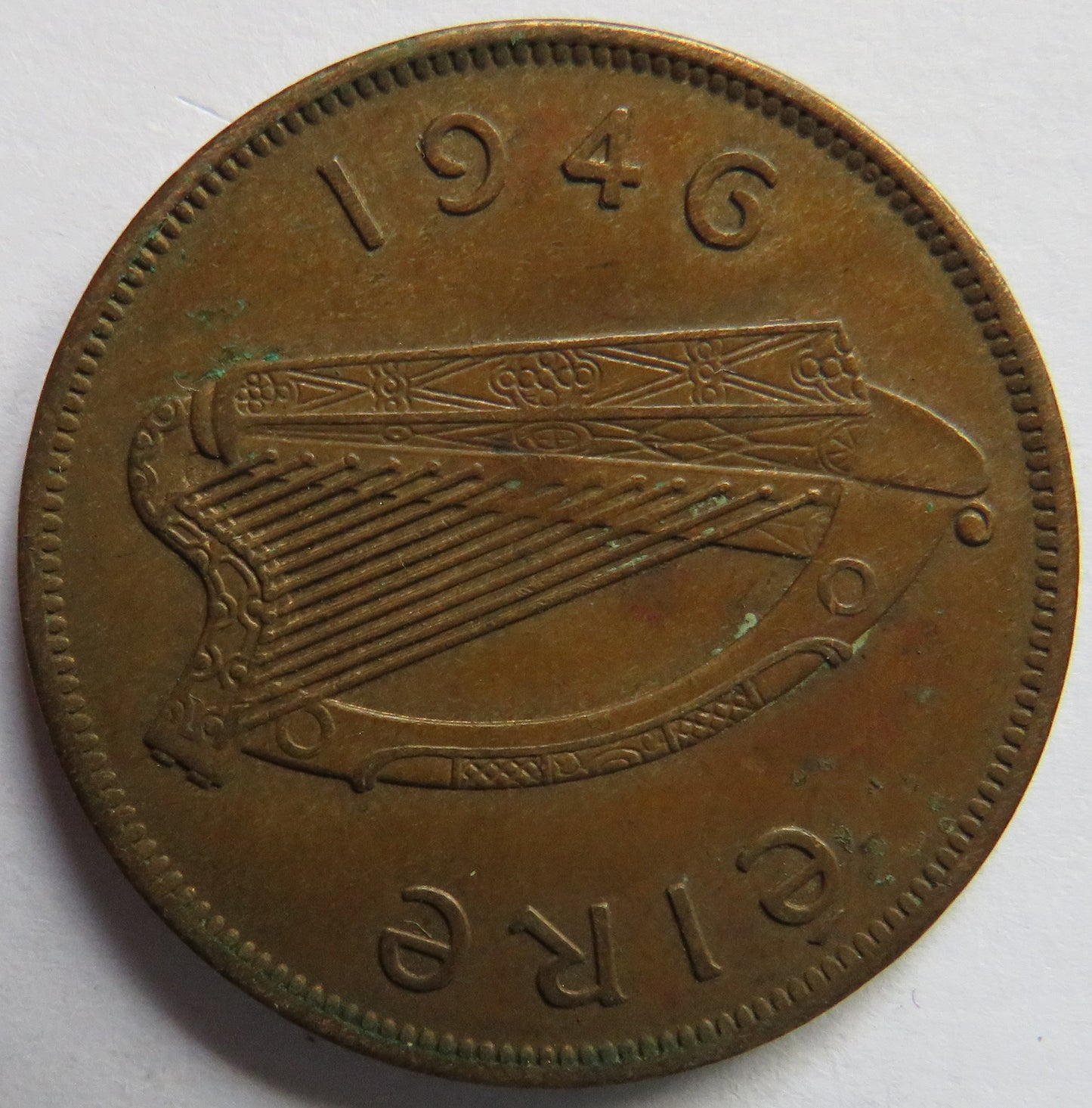 1946 Ireland Eire One Penny Coin
