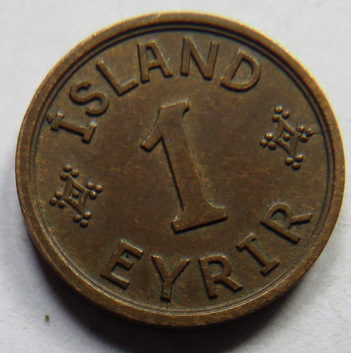 1940 Iceland One Eyrir Coin