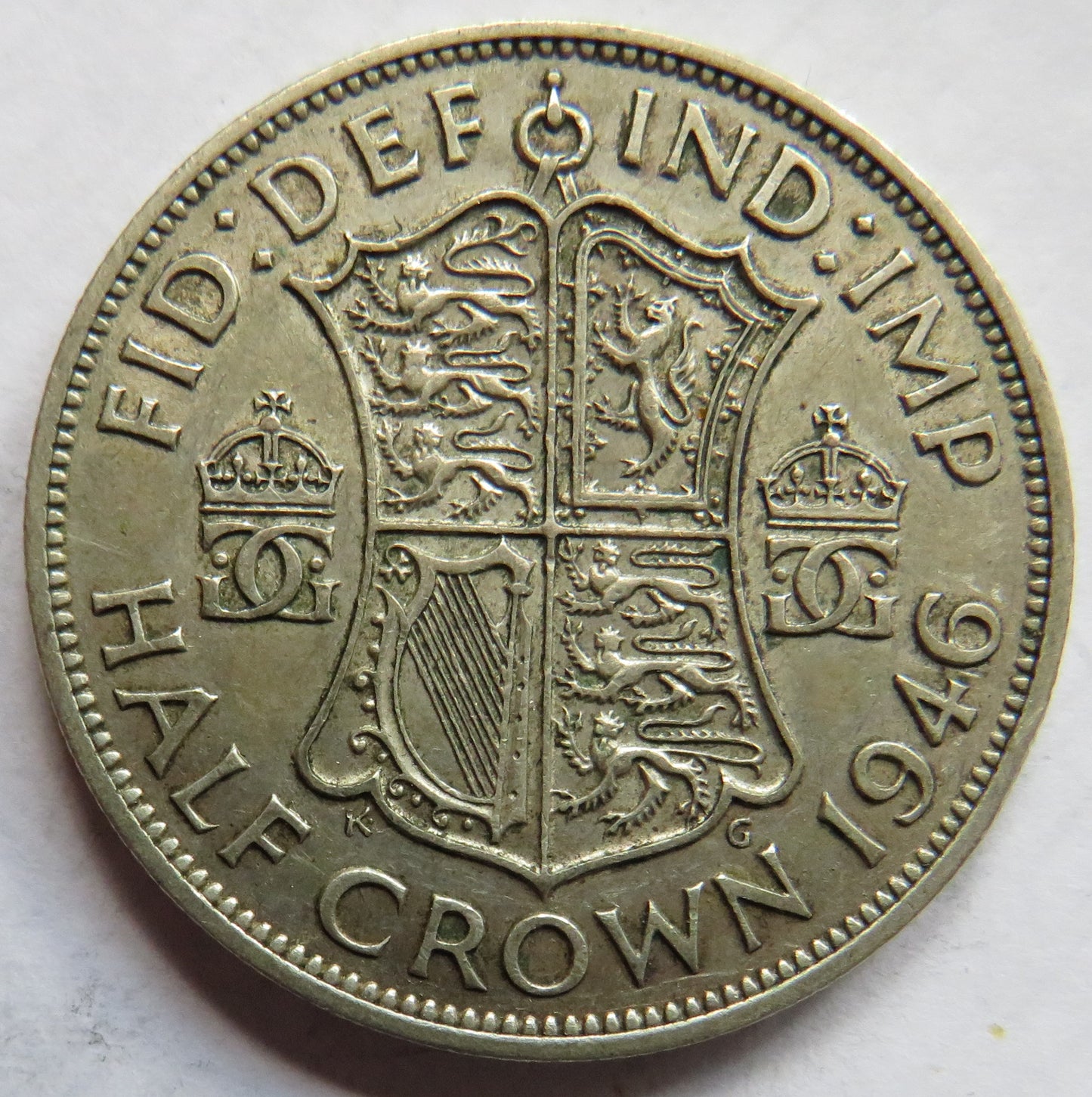 1946 King George VI Silver Halfcrown Coin - Great Britain