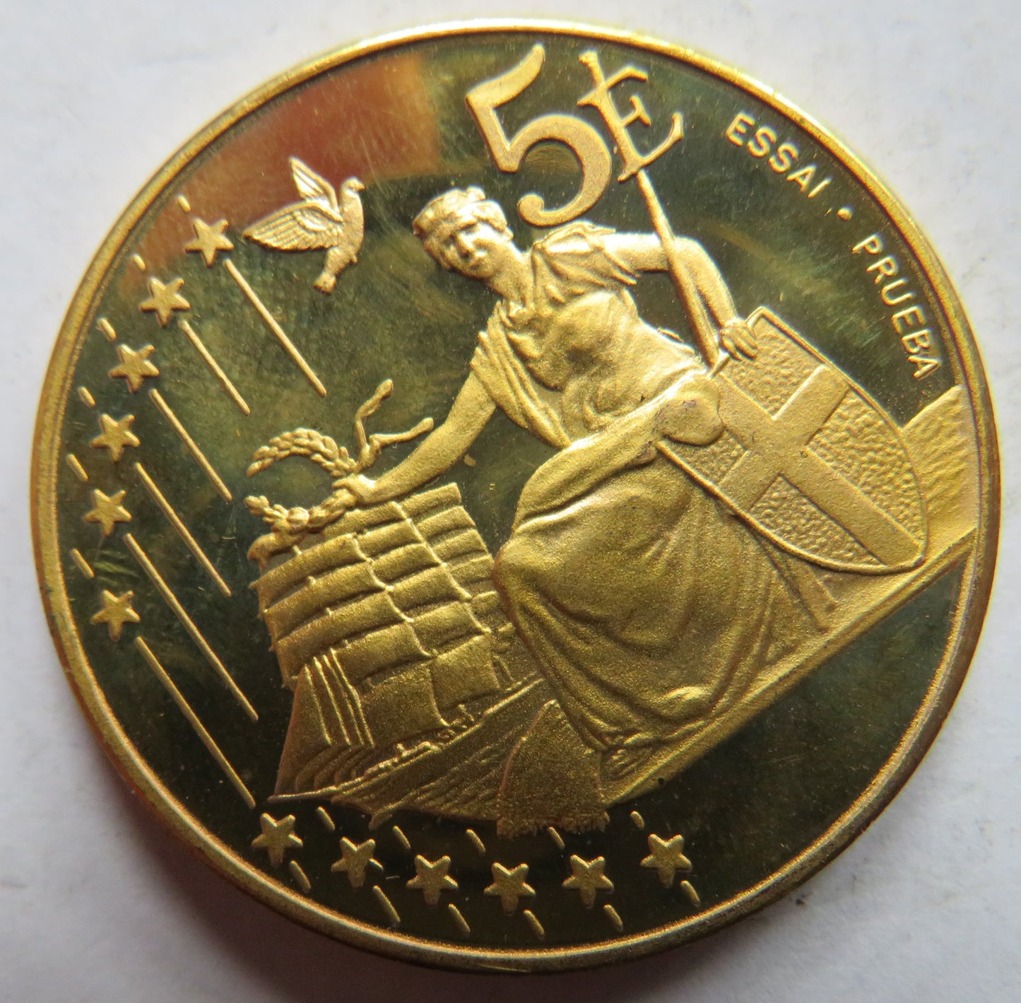 2002 Denmark 5 Euro Fantasy Coin / Medal