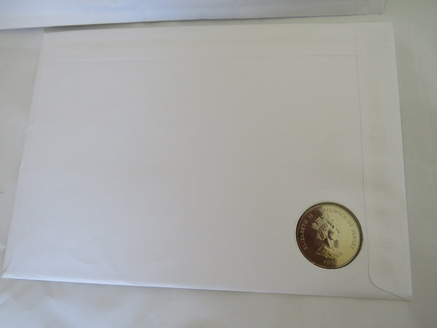1997 Jersey £5 Coin & Stamp Cover Golden Wedding Anniversary