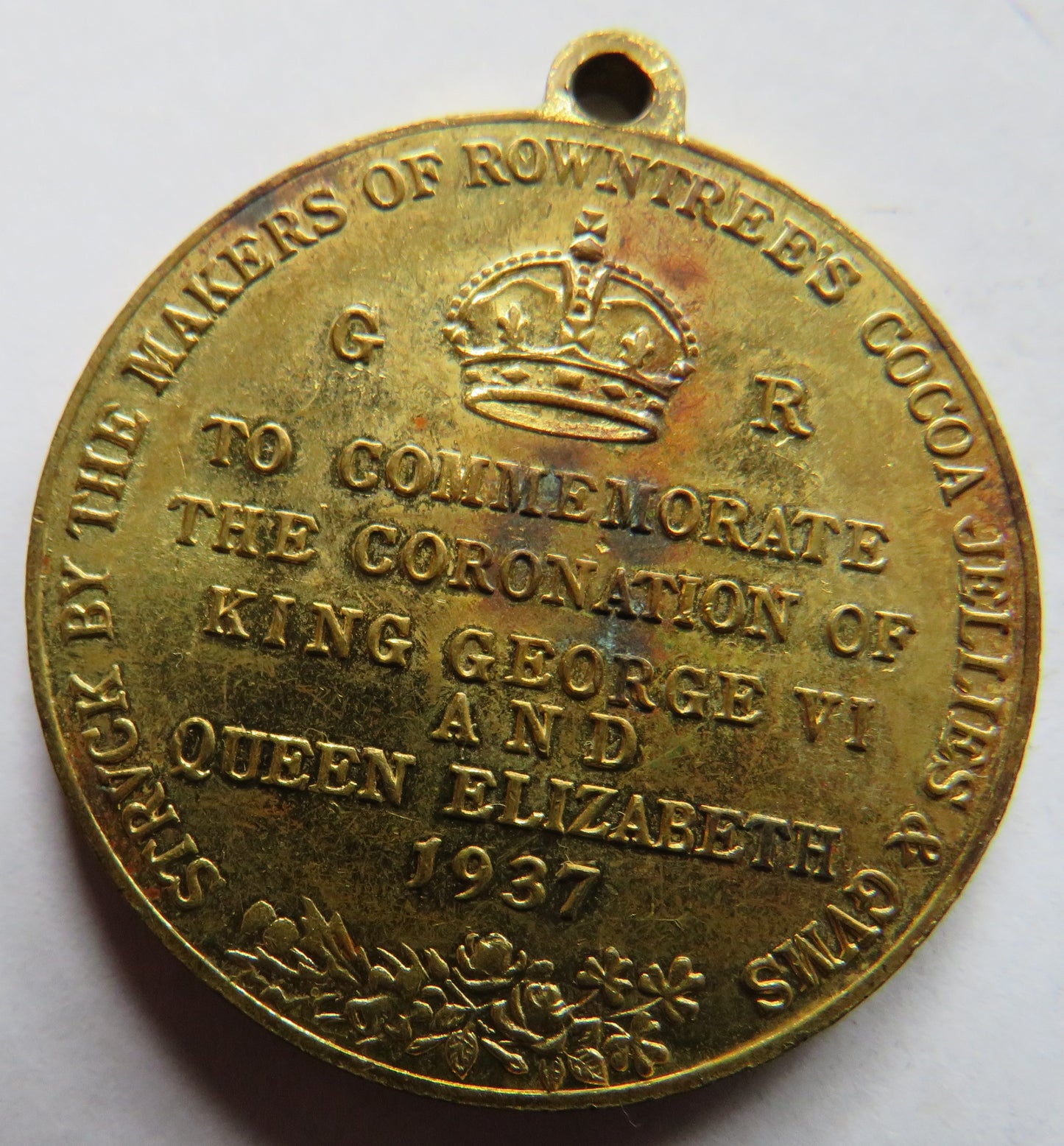 1937 King George VI Coronation Medal Struck By Rowntrees