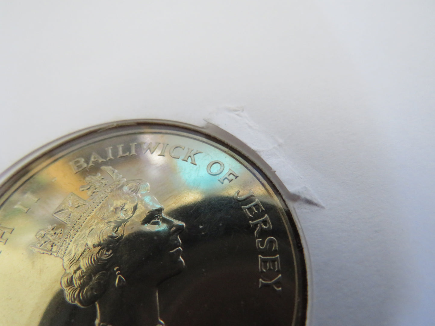 1997 Jersey £5 Coin & Stamp Cover Golden Wedding Anniversary