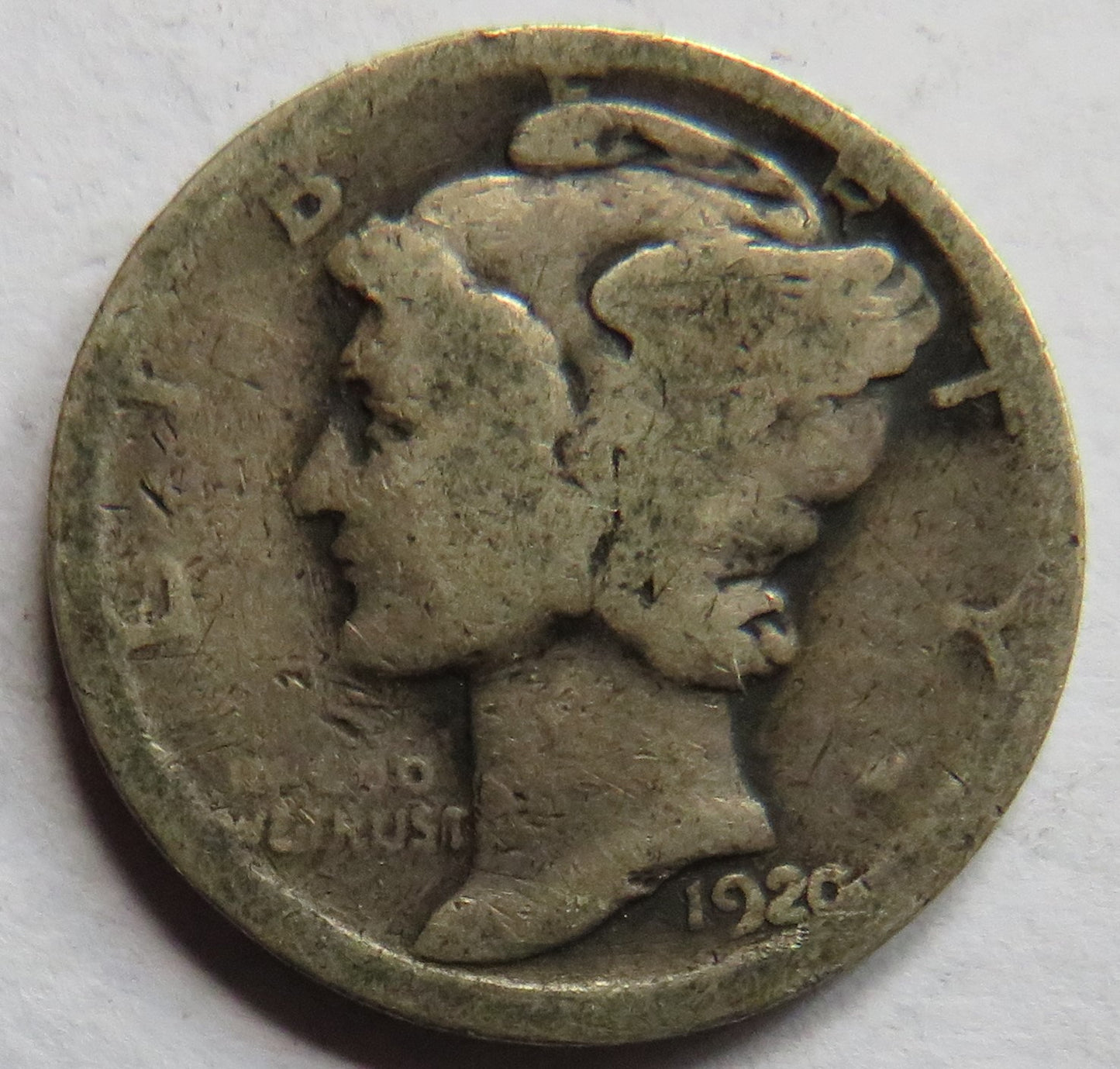 1920-S USA Silver Mercury Dime Coin