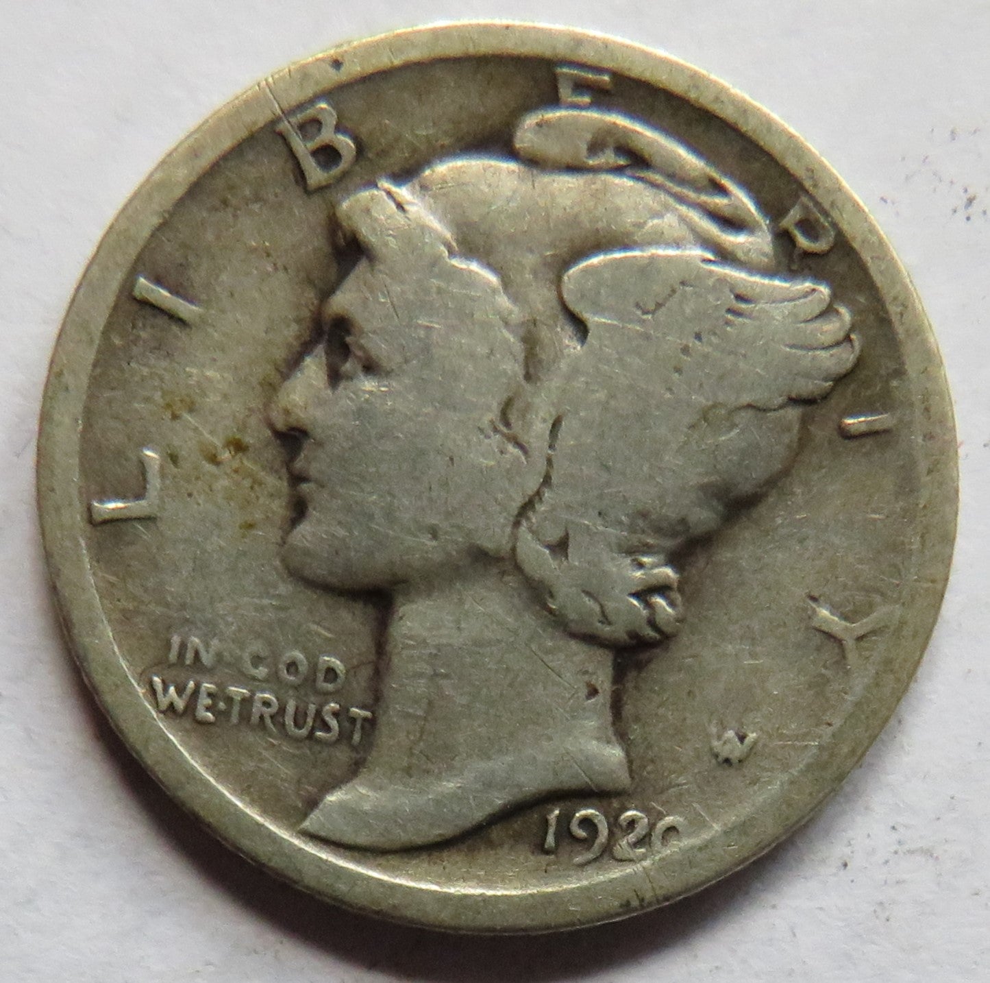 1920 USA Silver Mercury Dime Coin