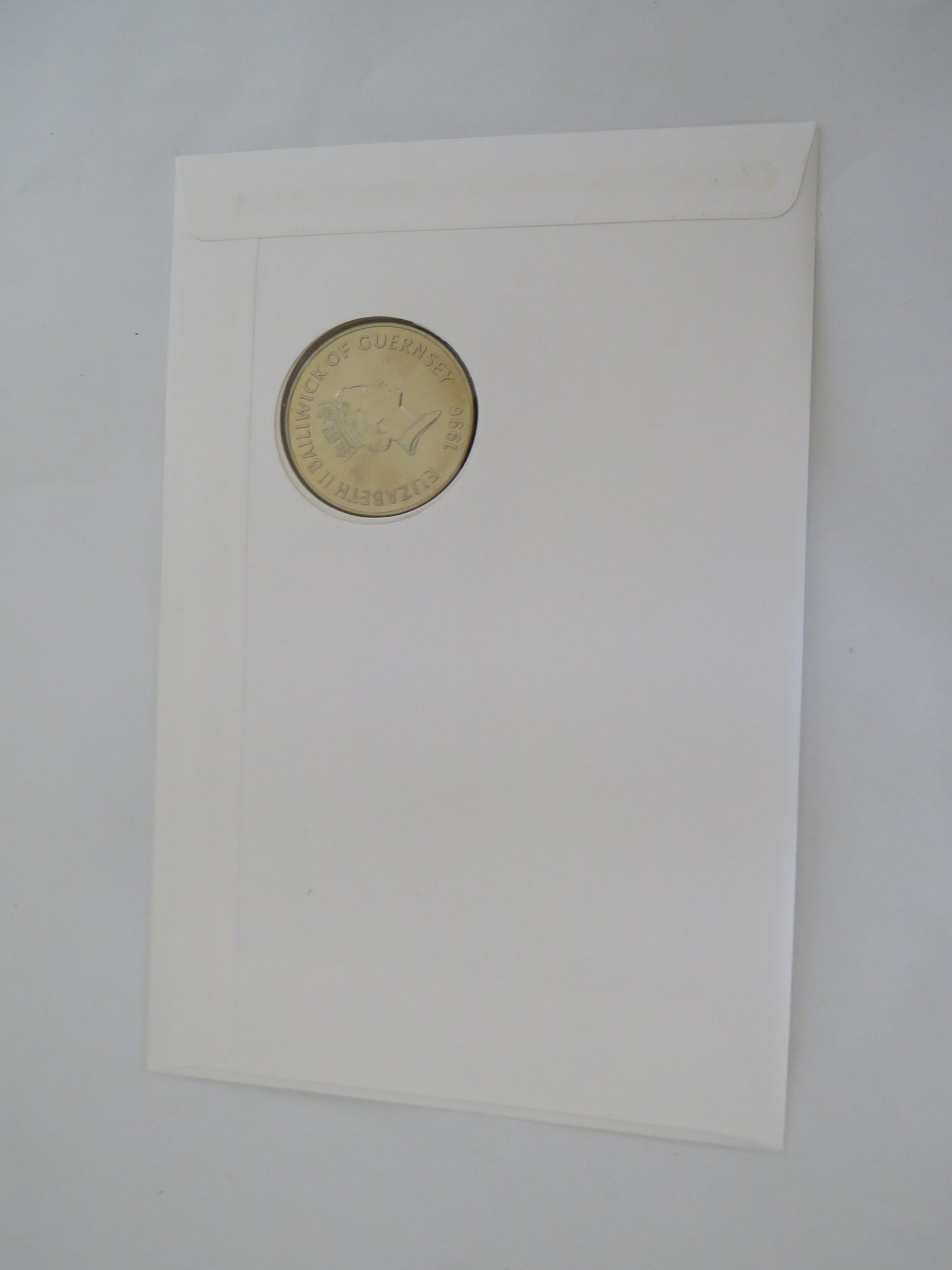 1996 Guernsey £5 Coin & Stamp Cover European Football