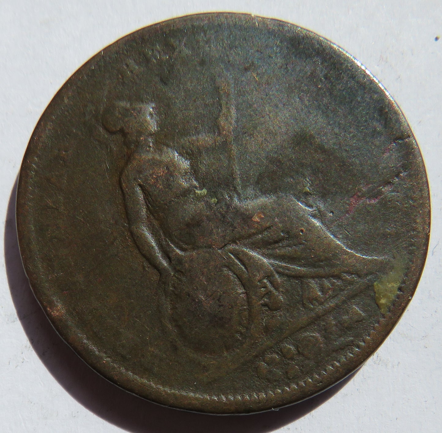 1826 King George IV One Penny Coin - Great Britain