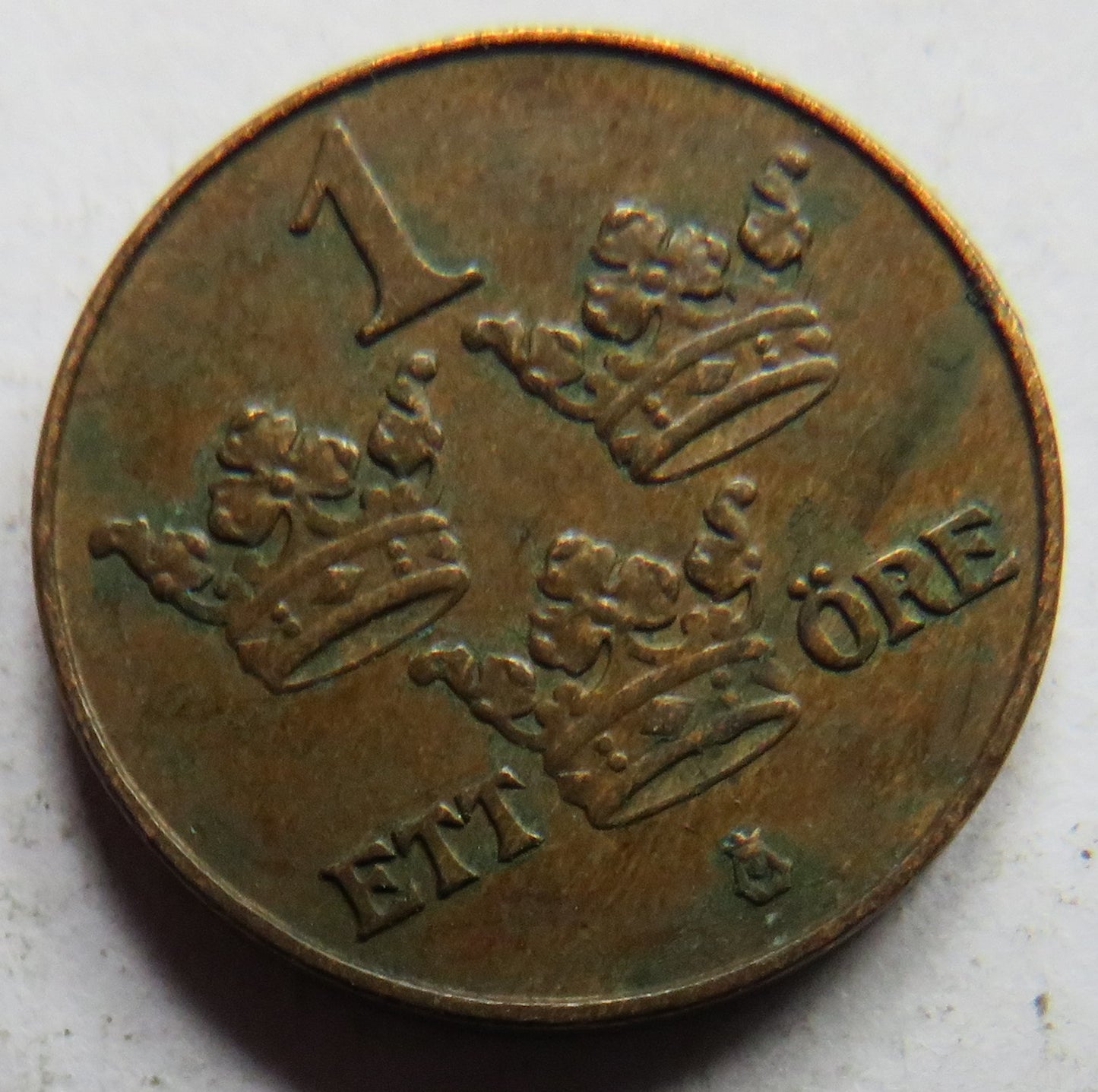 1916 Sweden One Ore Coin