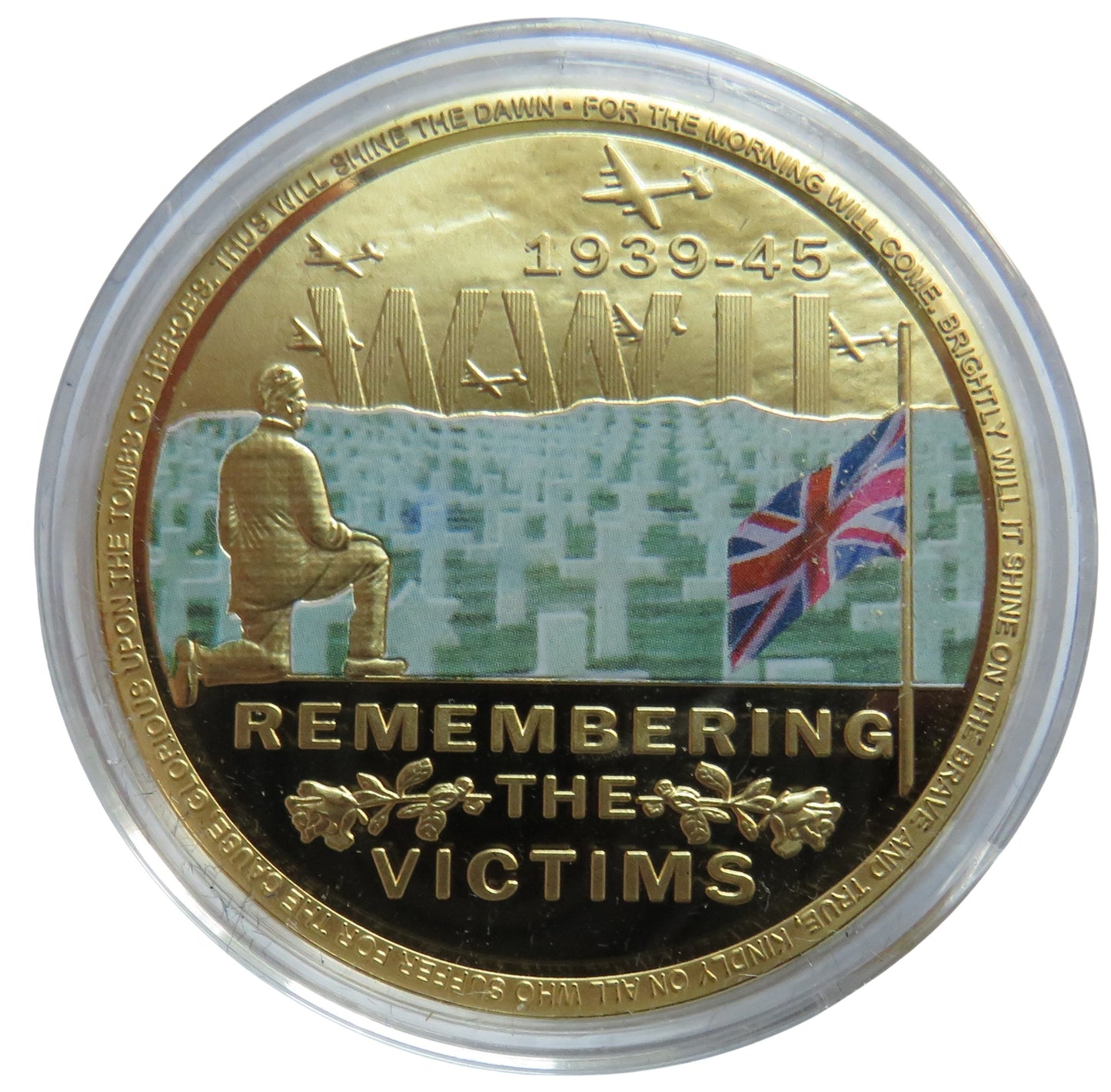 1939-1945 WWII Commemorative Coin Remembering The Dead