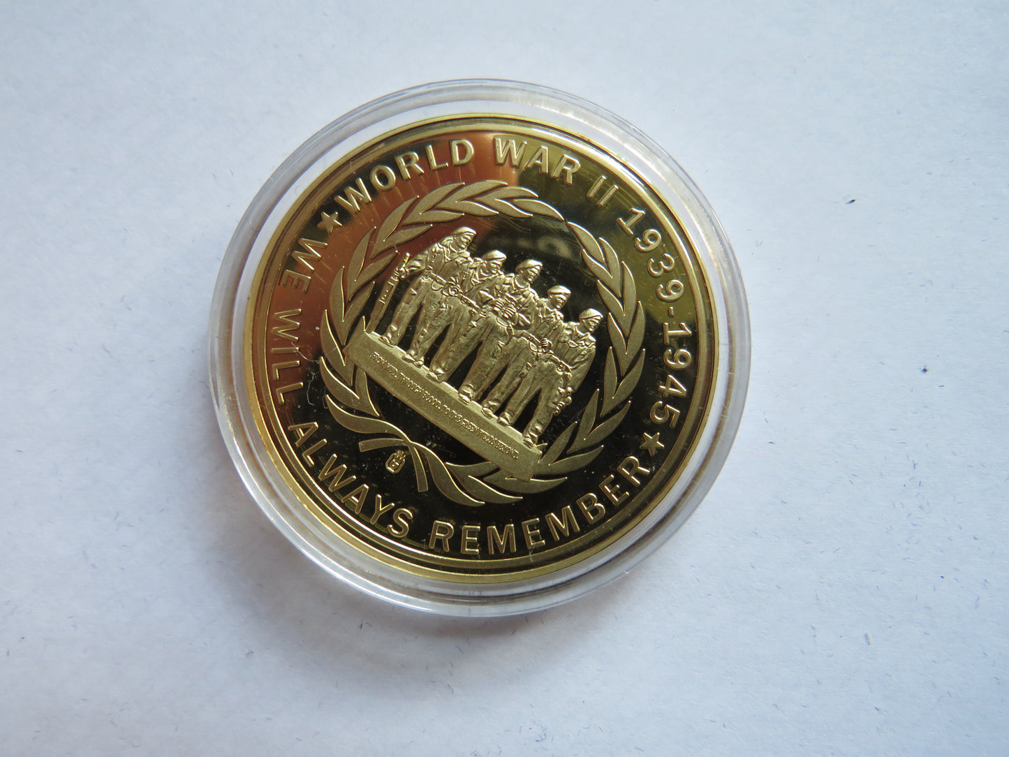 1939-1945 WWII Commemorative Coin Remembering The Dead