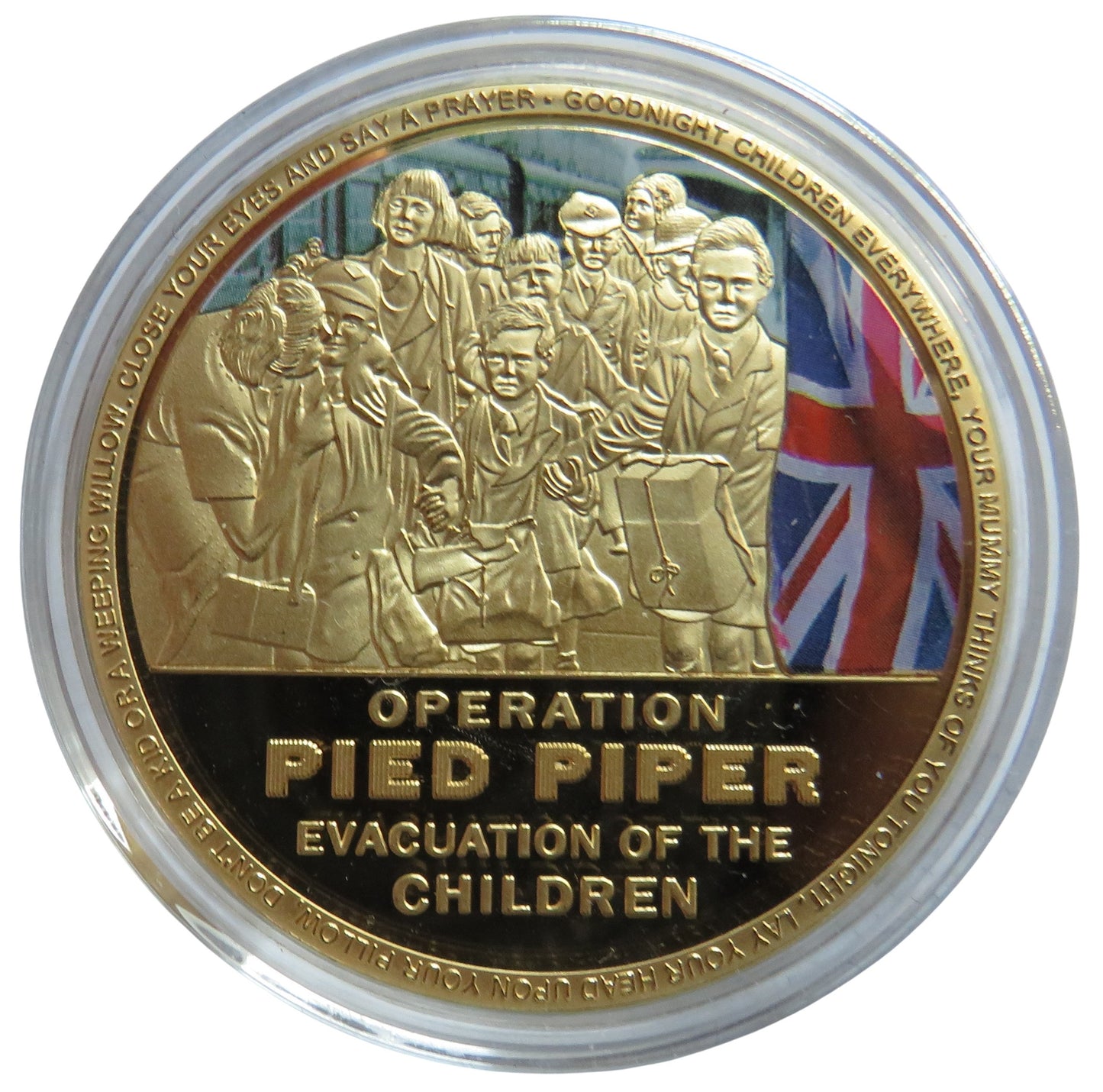 1939-1945 WWII Commemorative Coin Operation Pied Piper