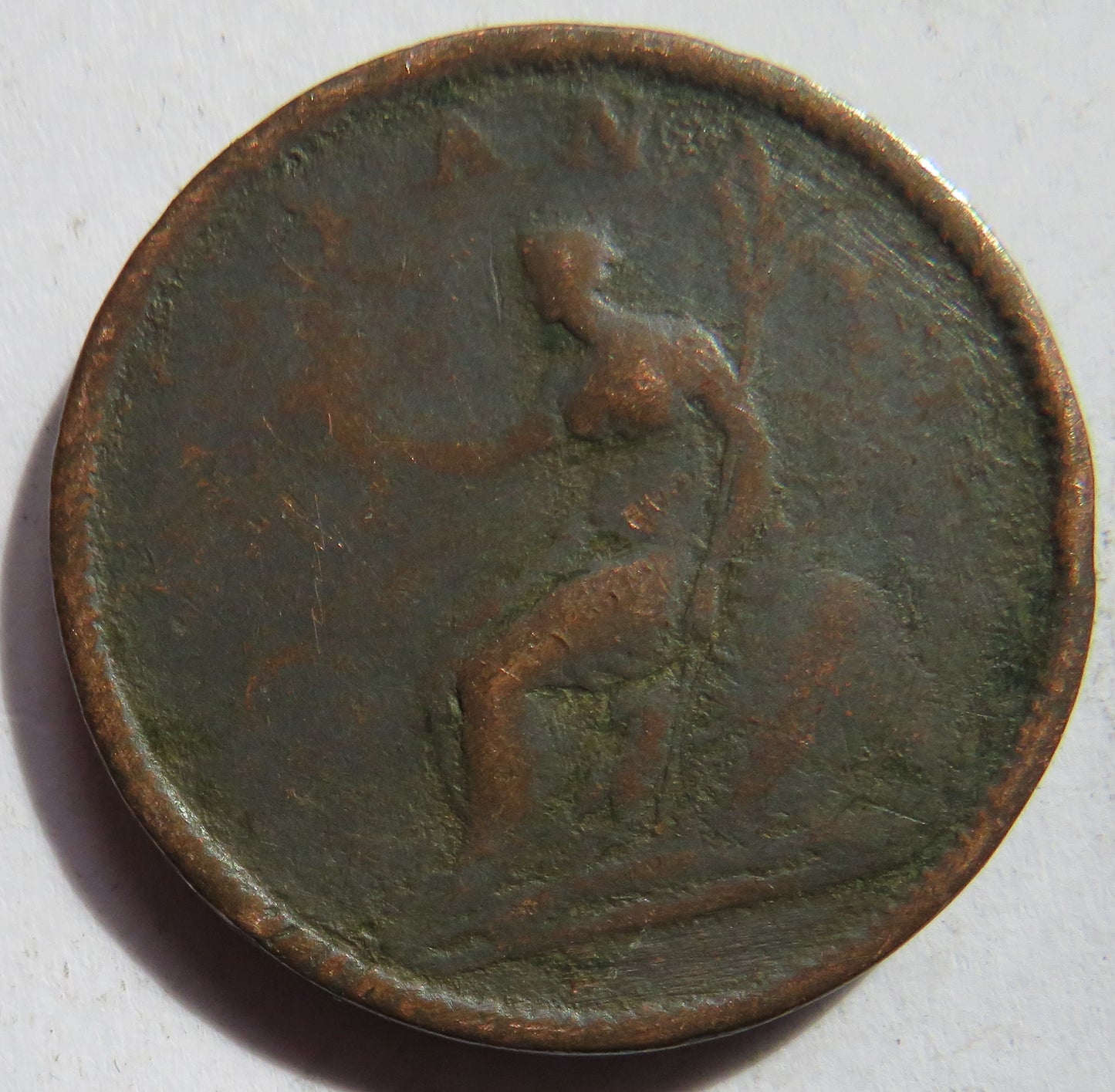1806 King George III One Penny Coin - Great Britain