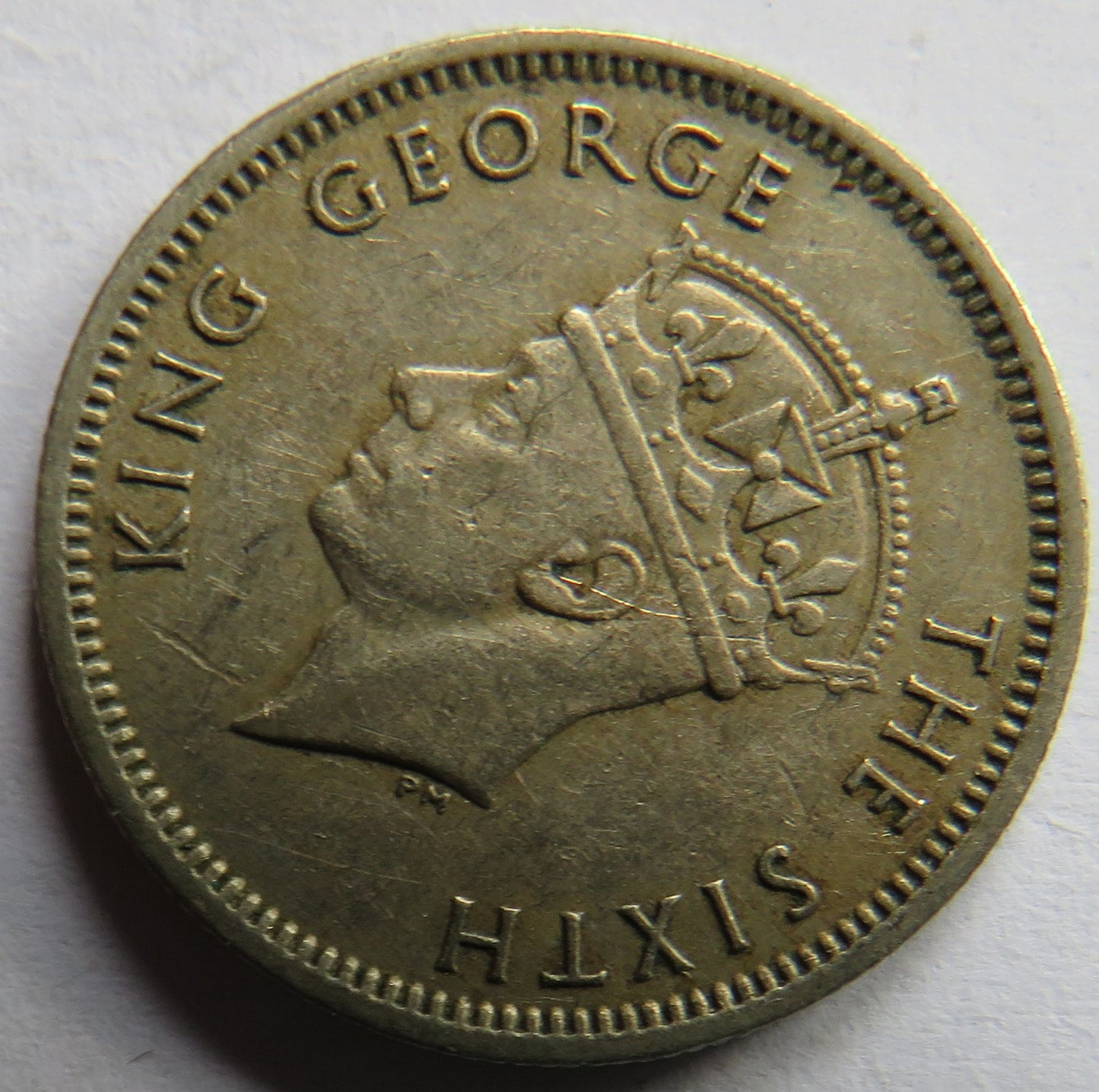 1948 King George VI Commissioners of Currency Malaya 10 Cents Coin