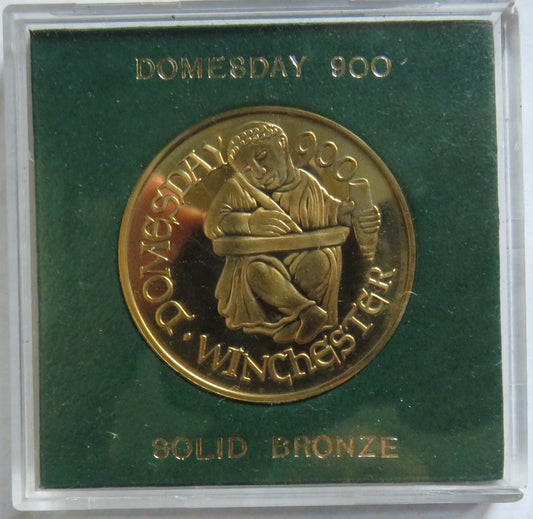 Winchester Domesday 900 Commemorative Solid Bronze Medal / Coin